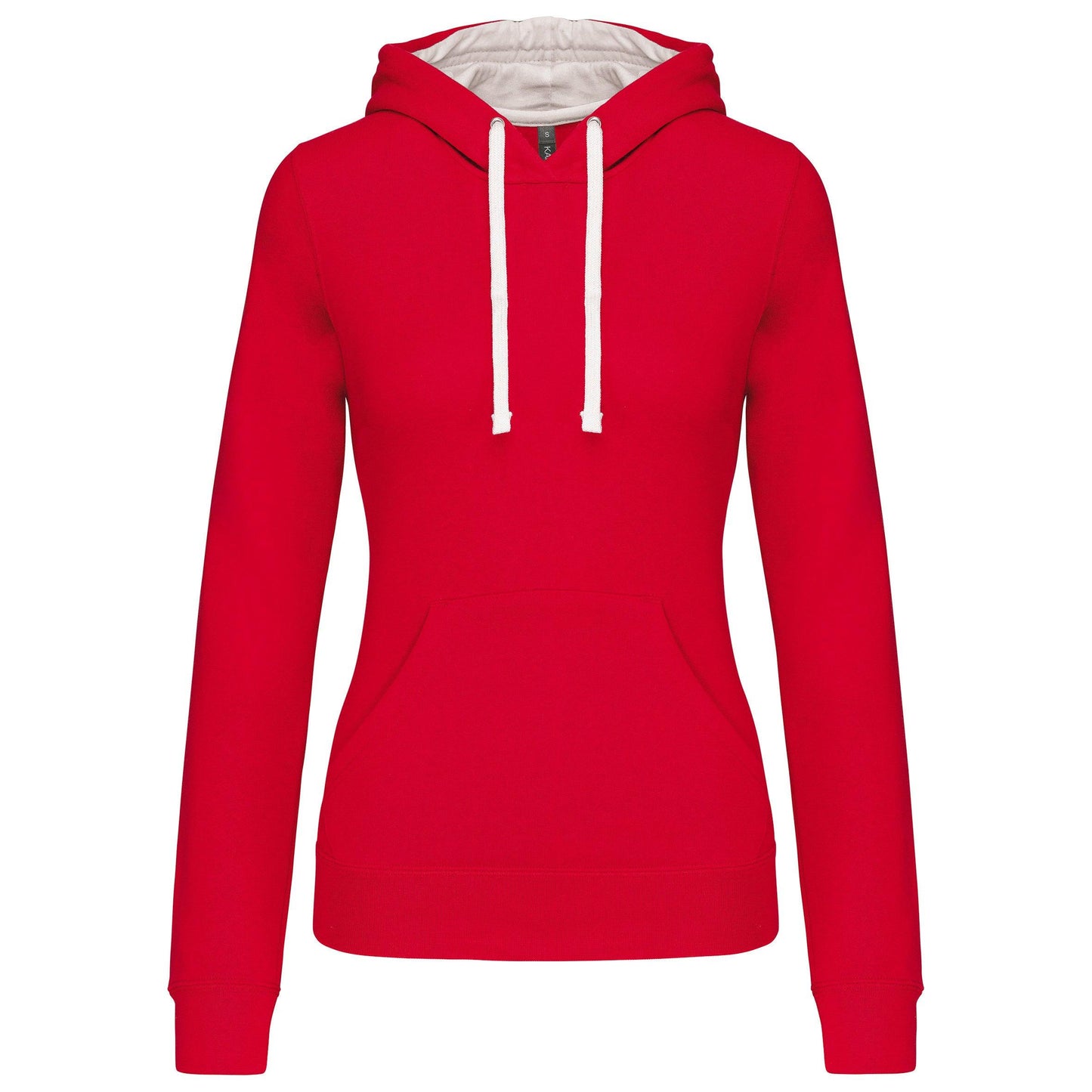 K465 - Sweat-shirt capuche contrastée femme - Ak. Custom Clothting Solutions