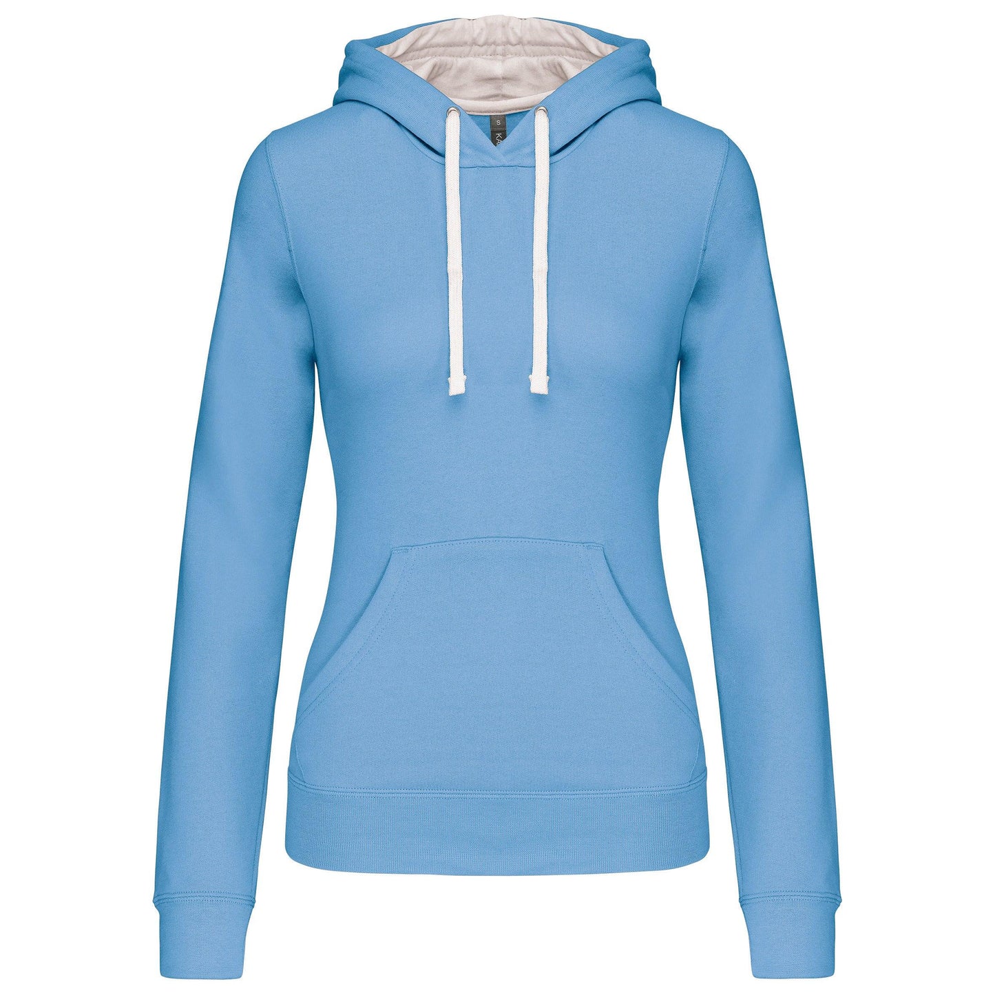 K465 - Sweat-shirt capuche contrastée femme - Ak. Custom Clothting Solutions