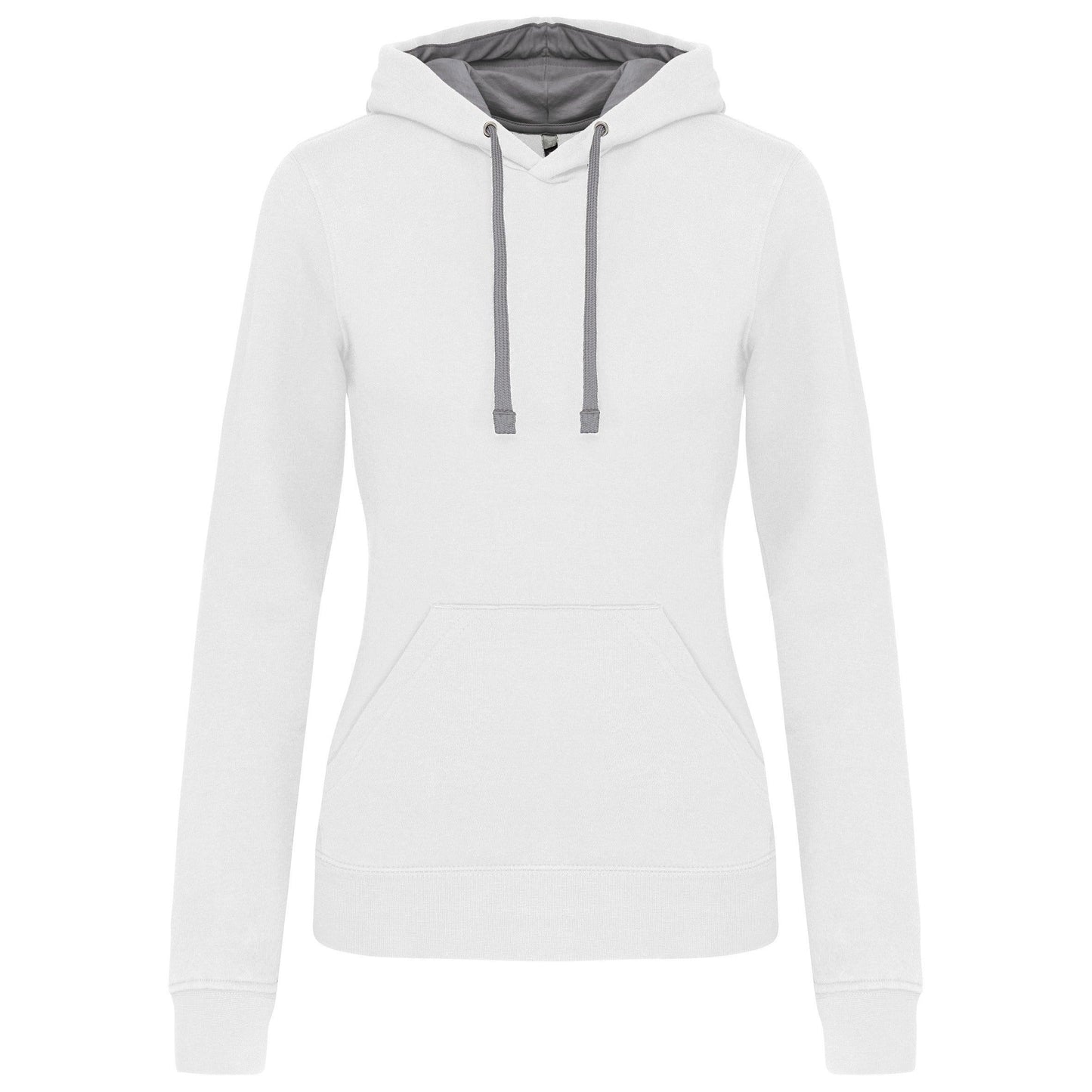 K465 - Sweat-shirt capuche contrastée femme - Ak. Custom Clothting Solutions