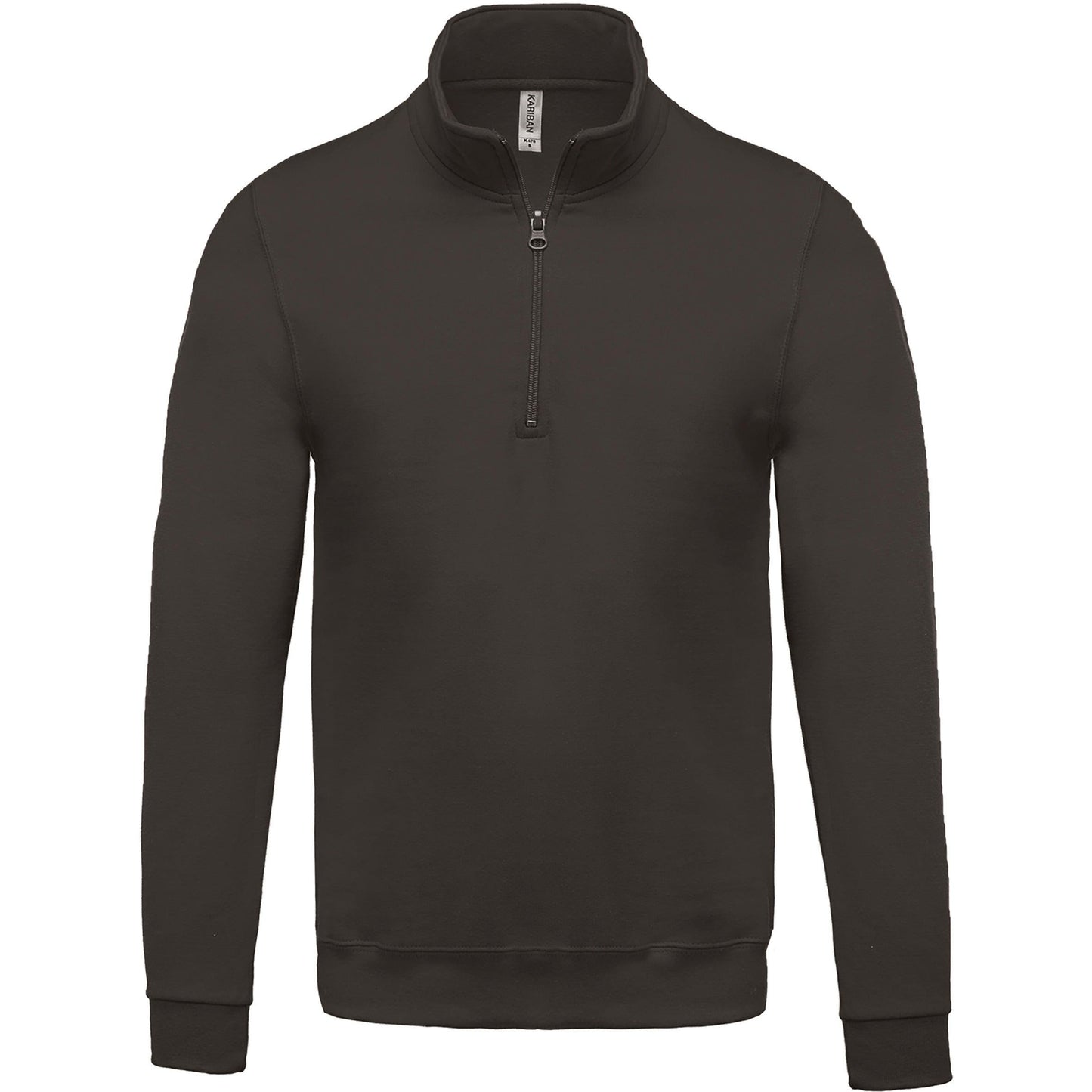 K478 - Sweat-shirt col zippé homme - Ak. Custom Clothting Solutions