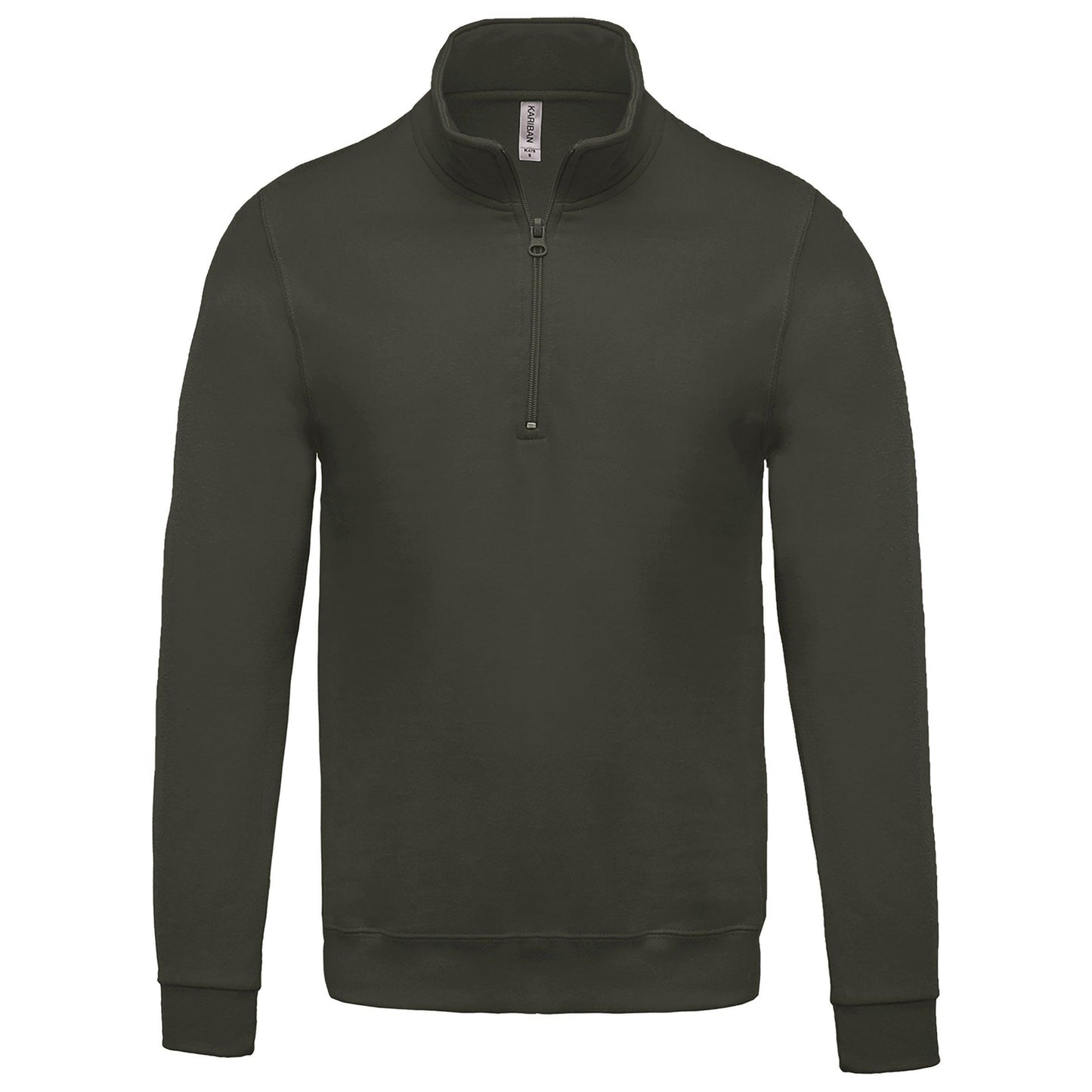 K478 - Sweat-shirt col zippé homme - Ak. Custom Clothting Solutions