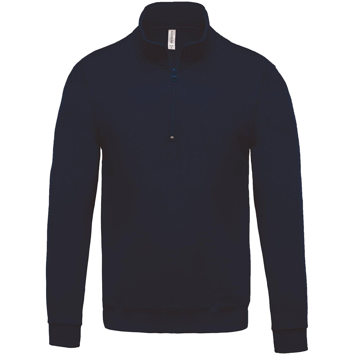 K478 - Sweat-shirt col zippé homme - Ak. Custom Clothting Solutions