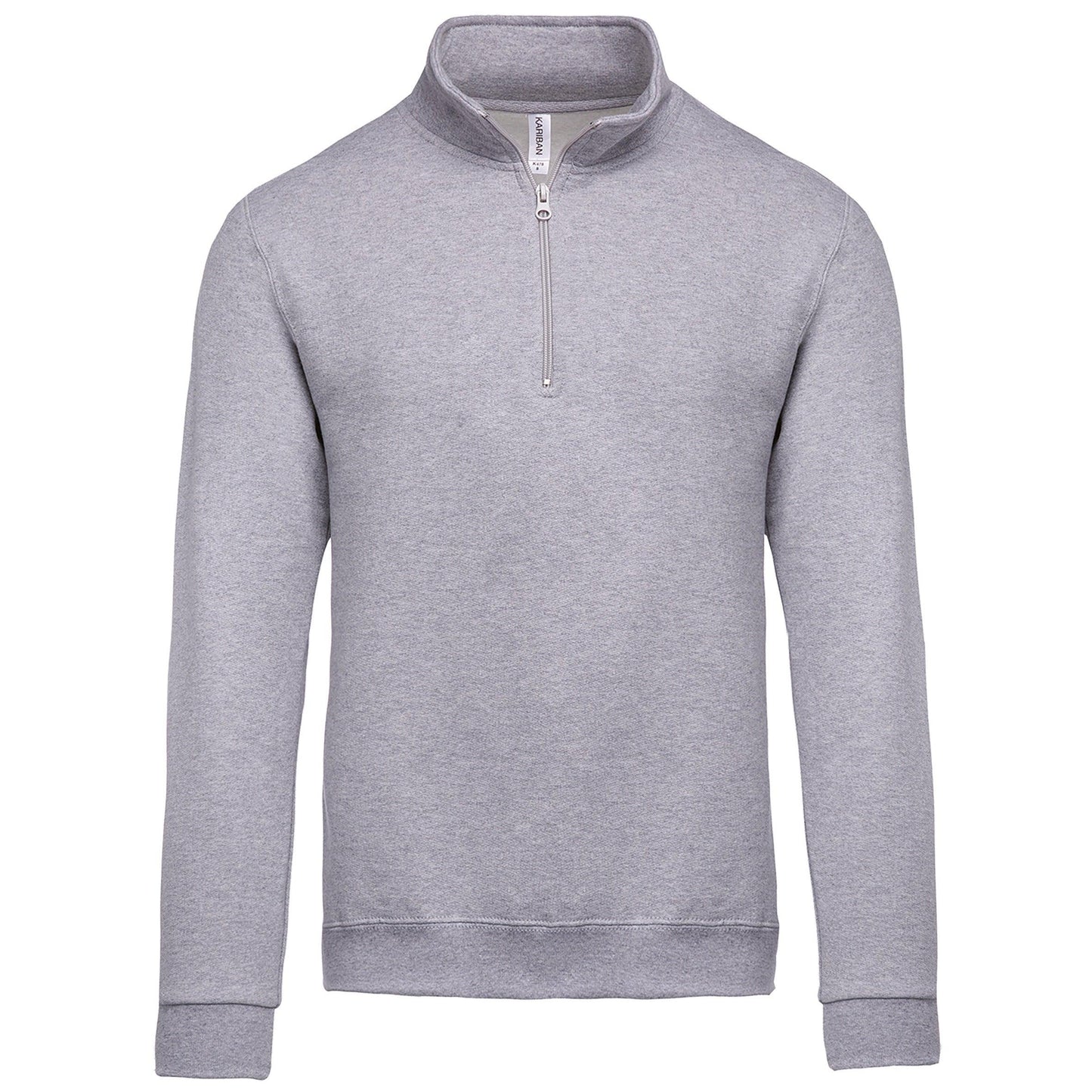 K478 - Sweat-shirt col zippé homme - Ak. Custom Clothting Solutions