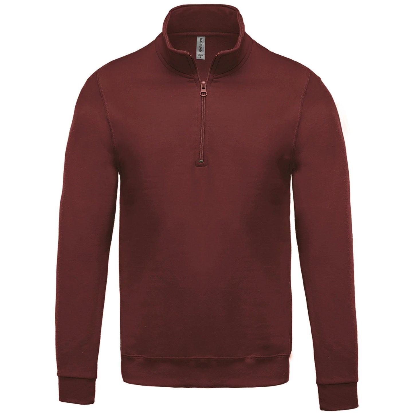 K478 - Sweat-shirt col zippé homme - Ak. Custom Clothting Solutions