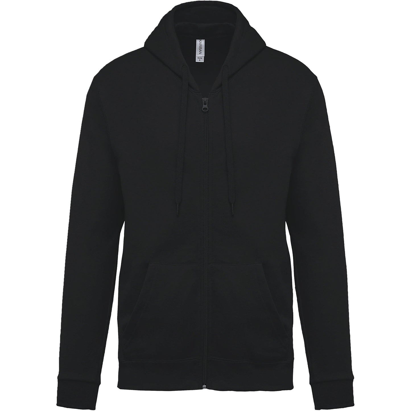 K479 - Sweat-shirt zippé capuche (Unisex) - Ak. Custom Clothting Solutions