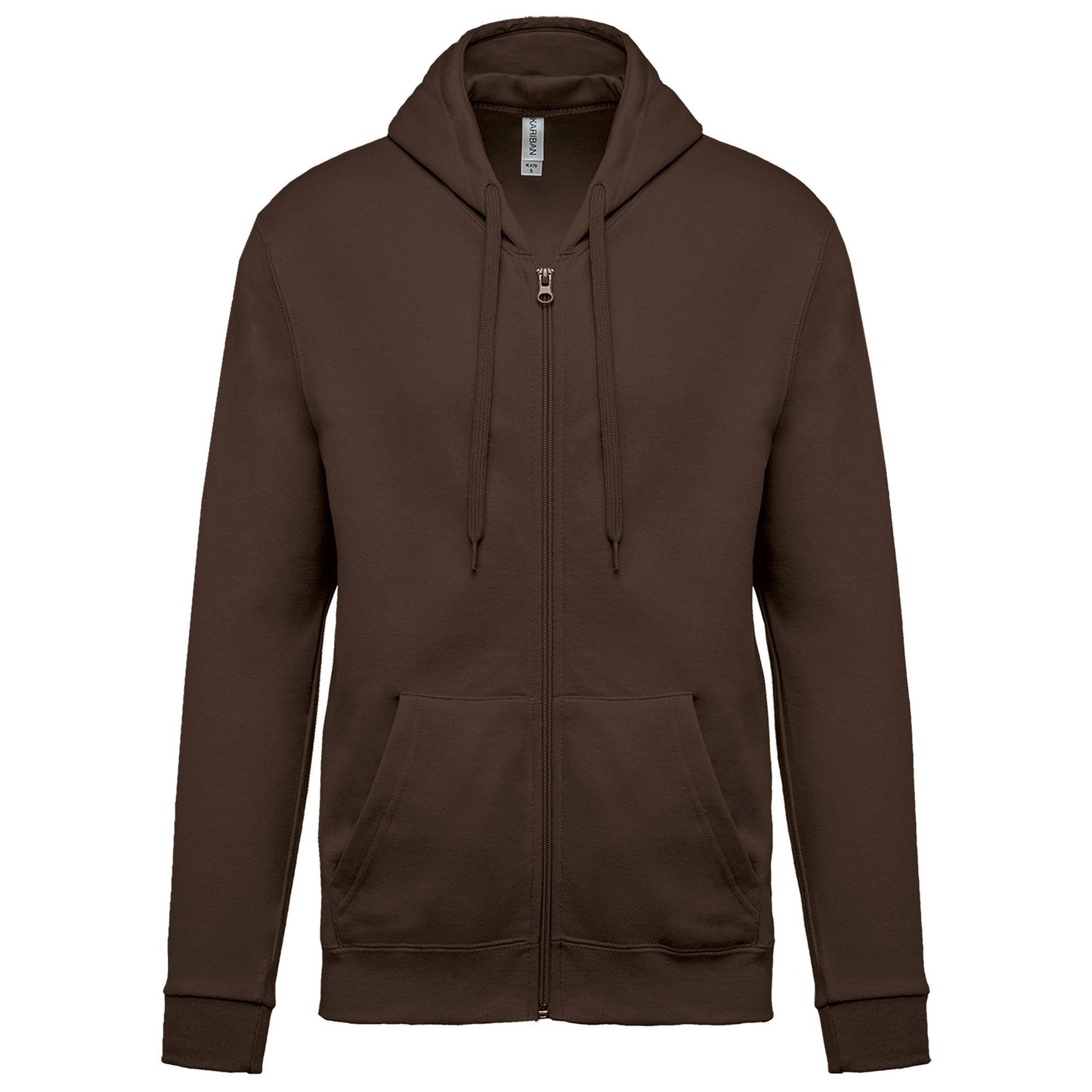 K479 - Sweat-shirt zippé capuche (Unisex) - Ak. Custom Clothting Solutions