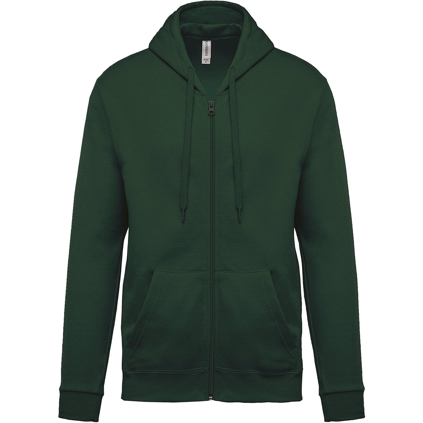 K479 - Sweat-shirt zippé capuche (Unisex) - Ak. Custom Clothting Solutions