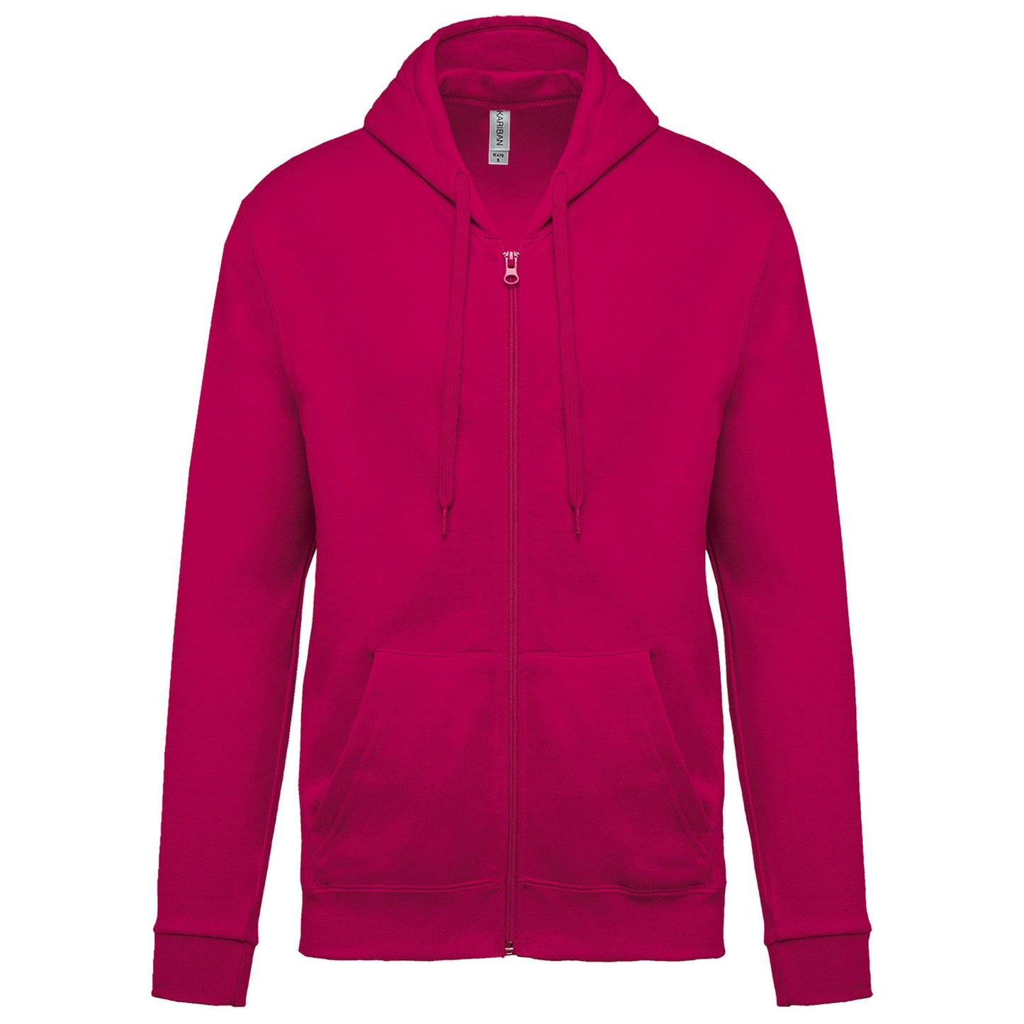 K479 - Sweat-shirt zippé capuche (Unisex) - Ak. Custom Clothting Solutions