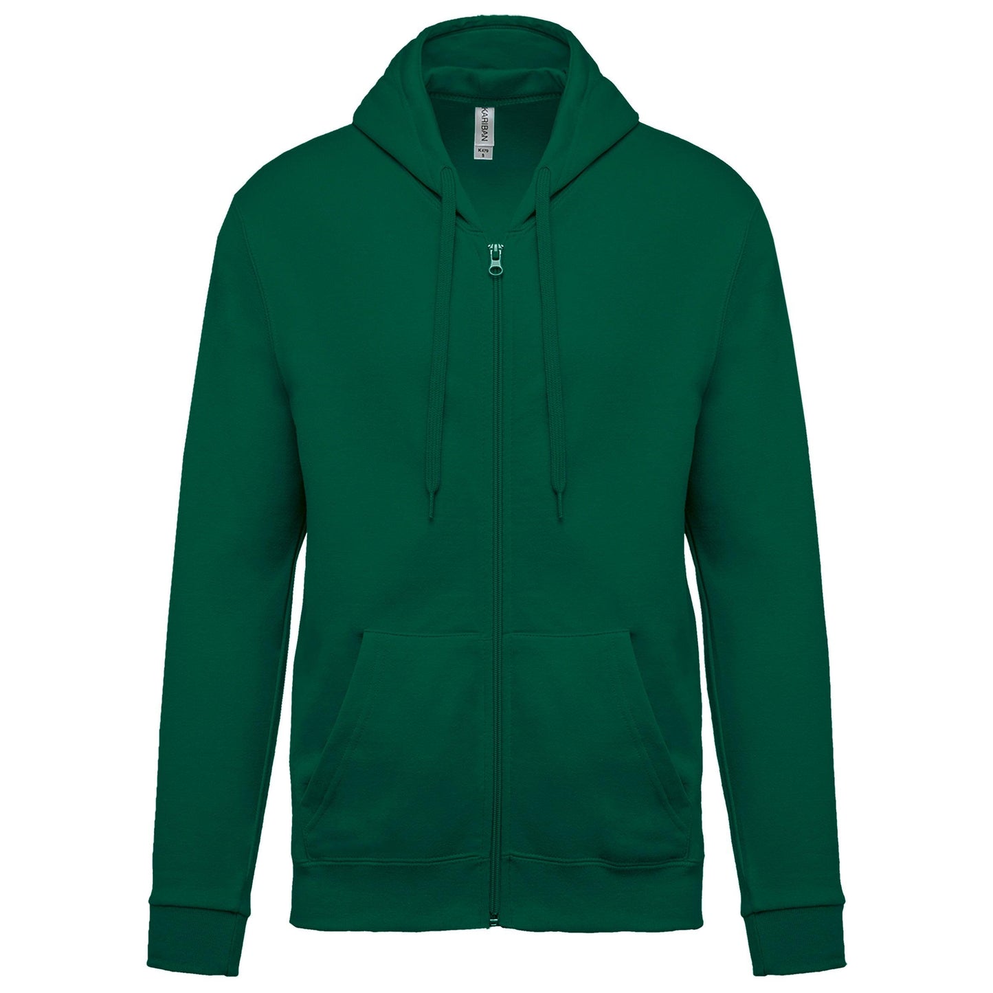 K479 - Sweat-shirt zippé capuche (Unisex) - Ak. Custom Clothting Solutions