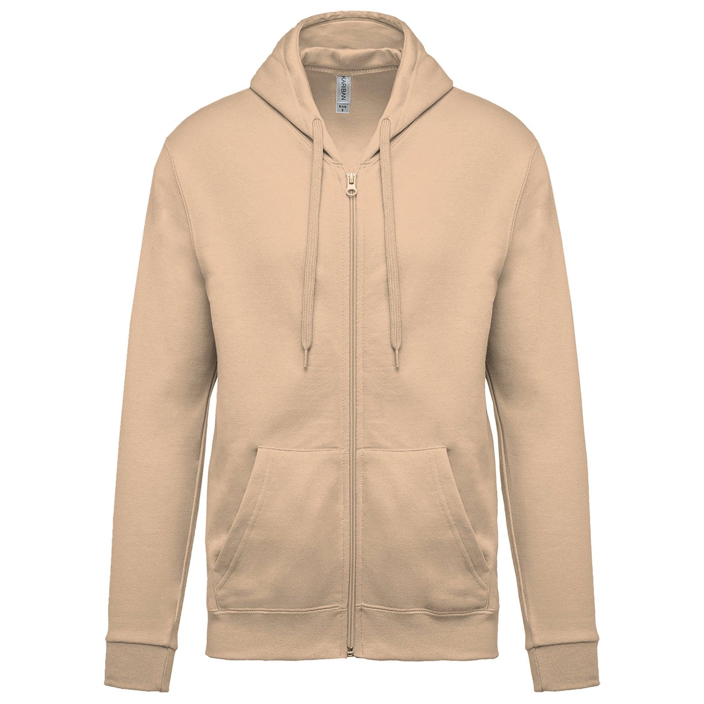 K479 - Sweat-shirt zippé capuche (Unisex) - Ak. Custom Clothting Solutions