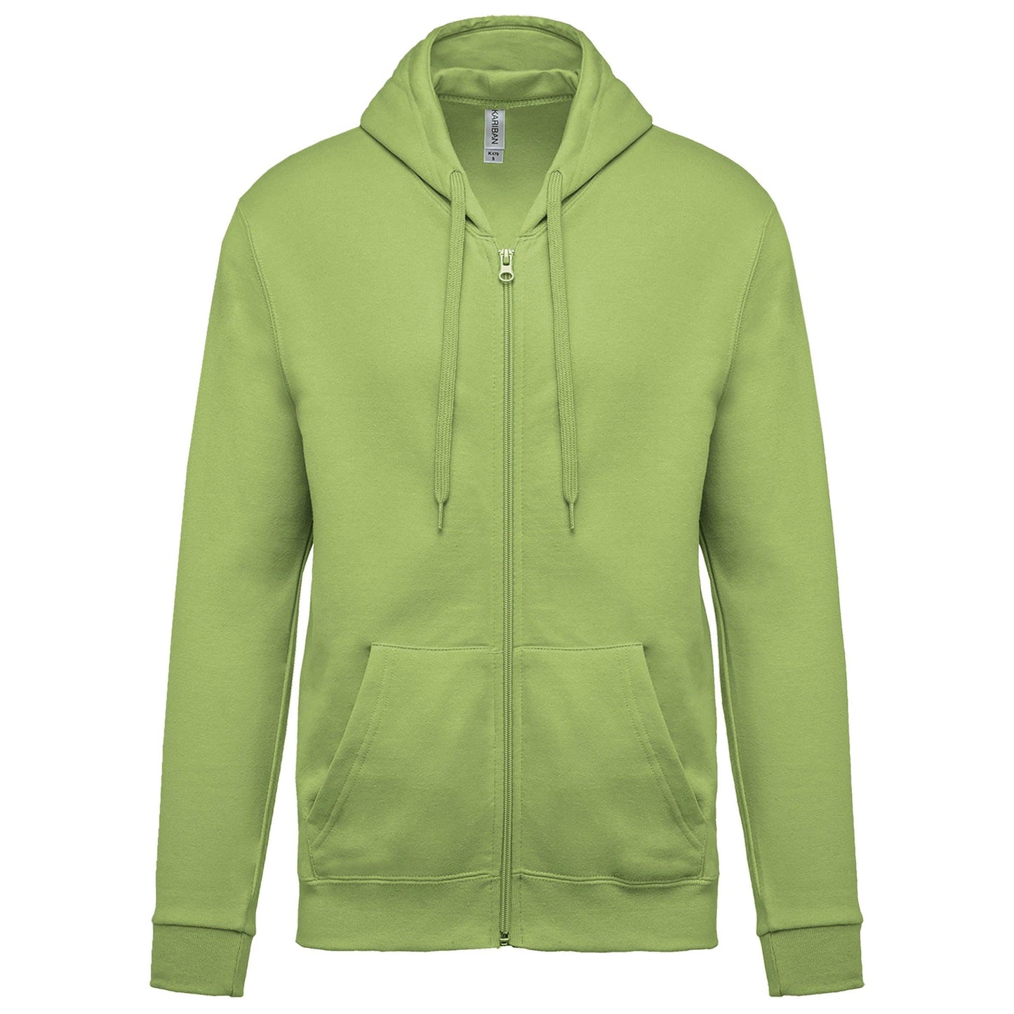 K479 - Sweat-shirt zippé capuche (Unisex) - Ak. Custom Clothting Solutions