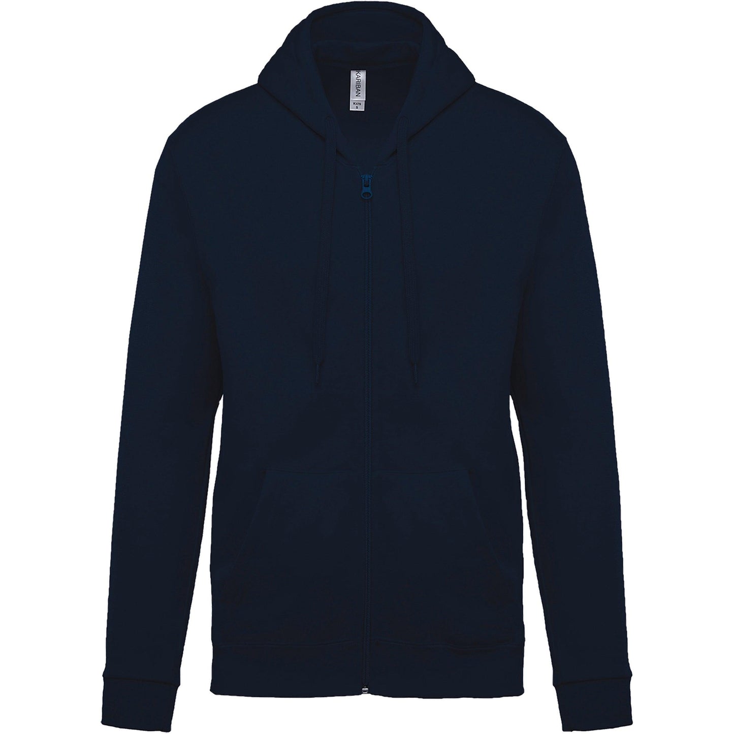 K479 - Sweat-shirt zippé capuche (Unisex) - Ak. Custom Clothting Solutions