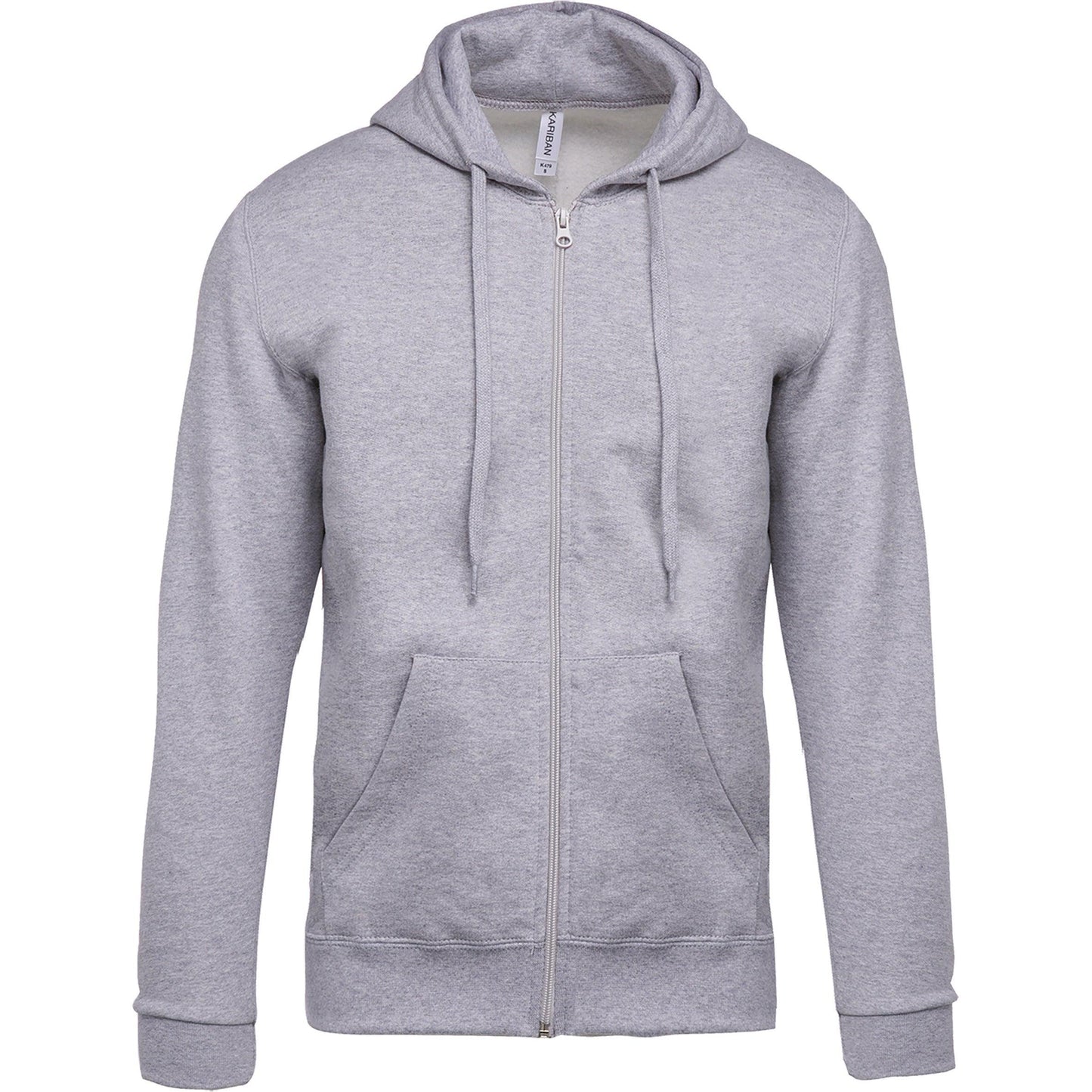 K479 - Sweat-shirt zippé capuche (Unisex) - Ak. Custom Clothting Solutions