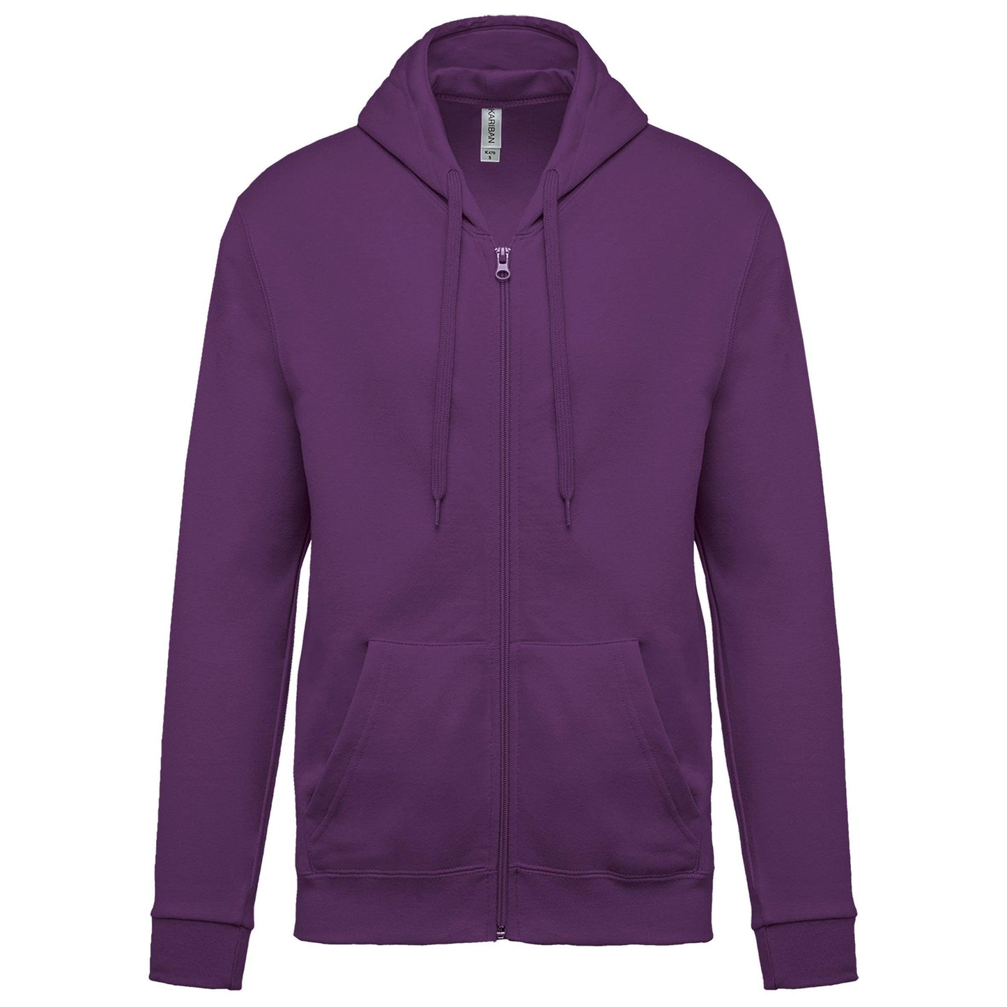 K479 - Sweat-shirt zippé capuche (Unisex) - Ak. Custom Clothting Solutions