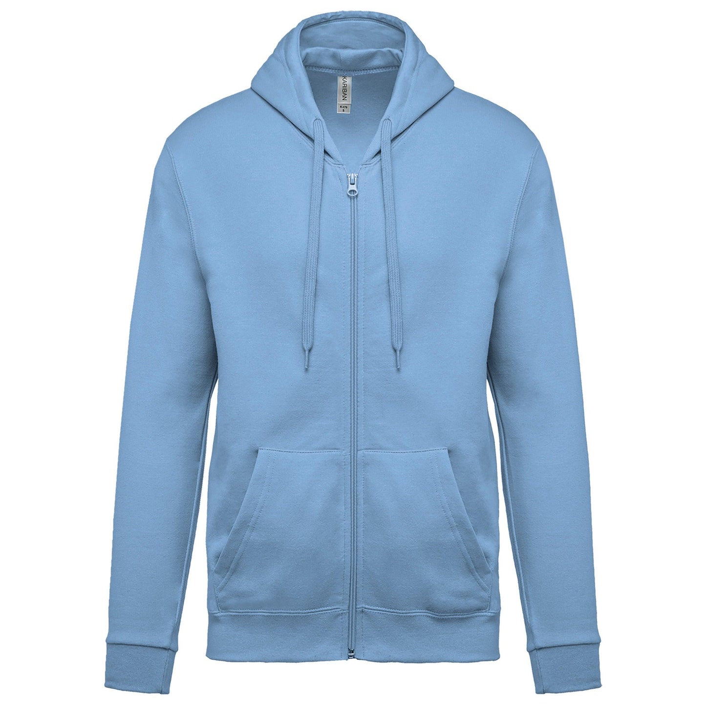K479 - Sweat-shirt zippé capuche (Unisex) - Ak. Custom Clothting Solutions