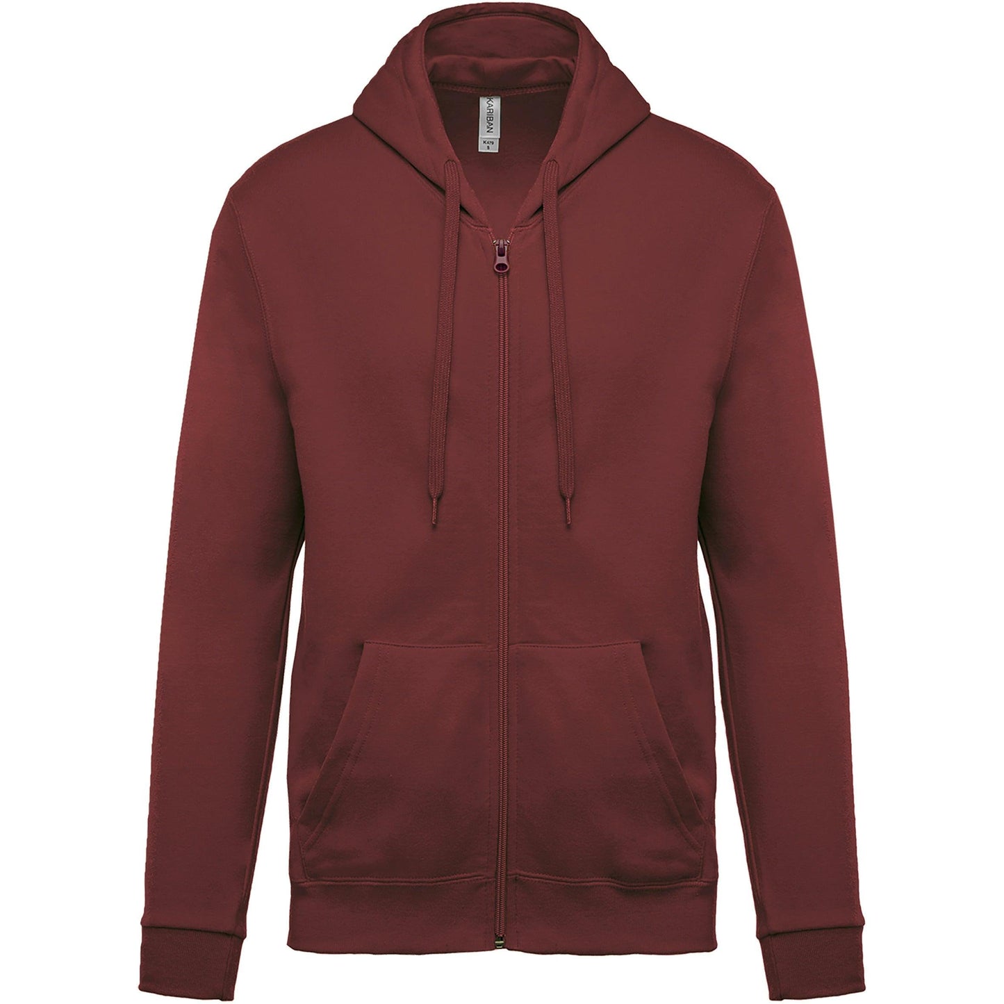 K479 - Sweat-shirt zippé capuche (Unisex) - Ak. Custom Clothting Solutions