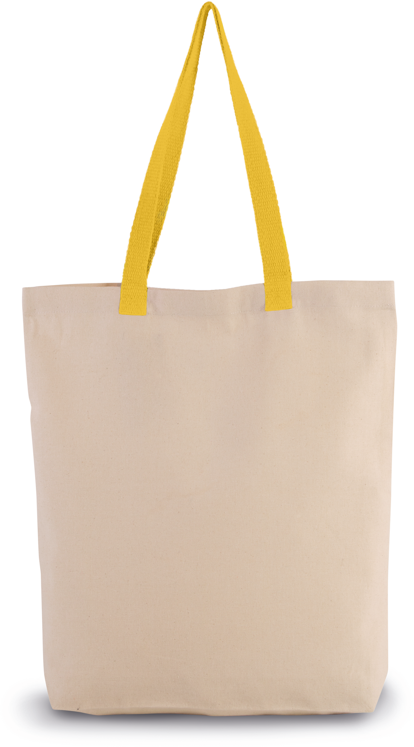 KI0278 - Sac shopping à soufflet avec poignées contrastées