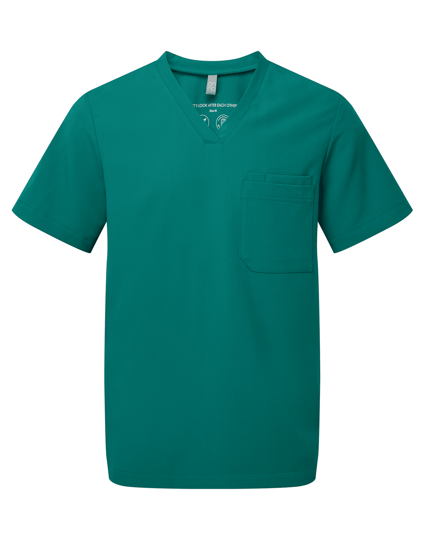 NN200 - Tunique stretch manches courtes homme - Ak. Custom Clothting Solutions