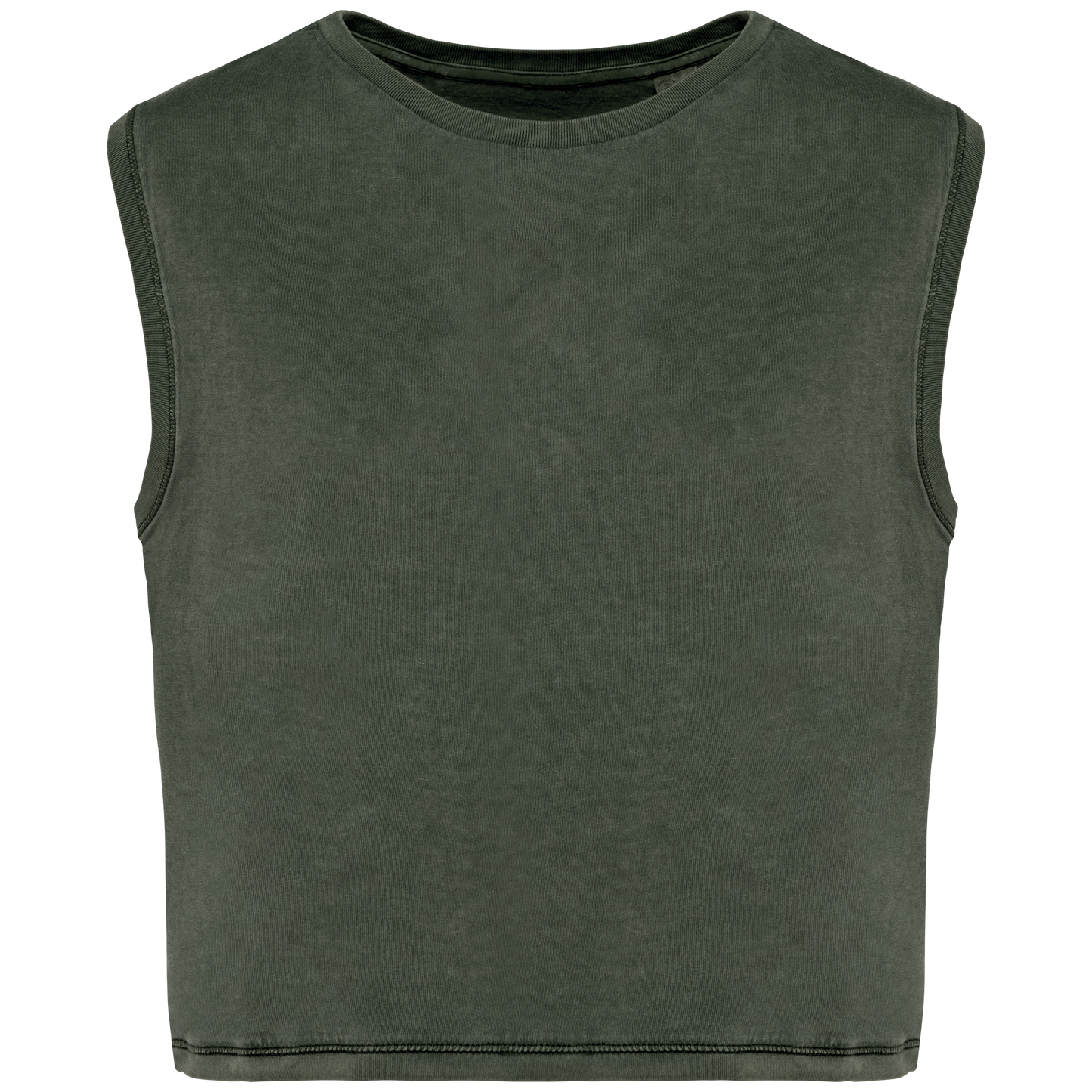 NS342 - T-shirt écoresponsable crop sans manche femme