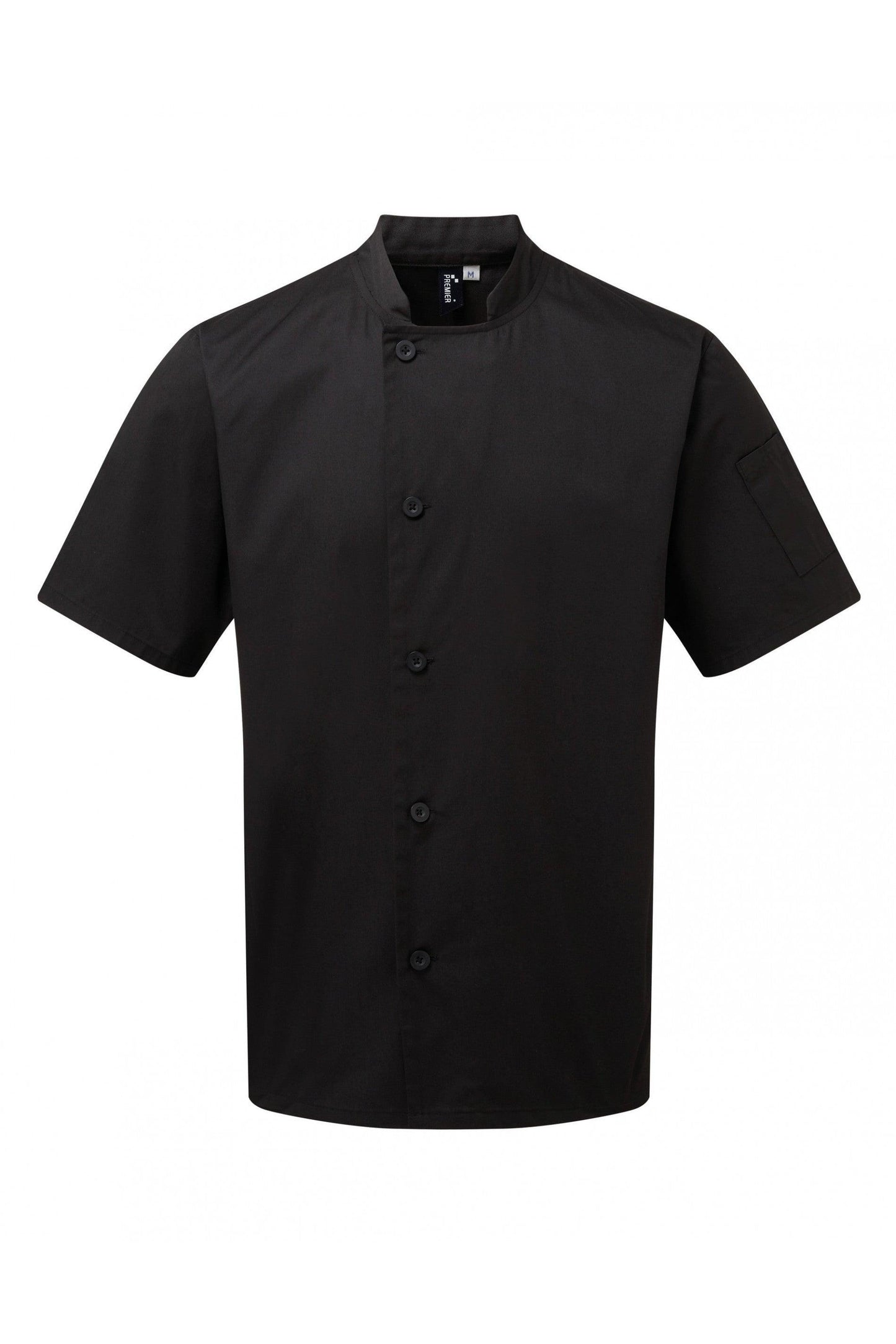 PR900 - Veste chef cuisinier manches courtes "Essential" - Ak. Custom Clothting Solutions