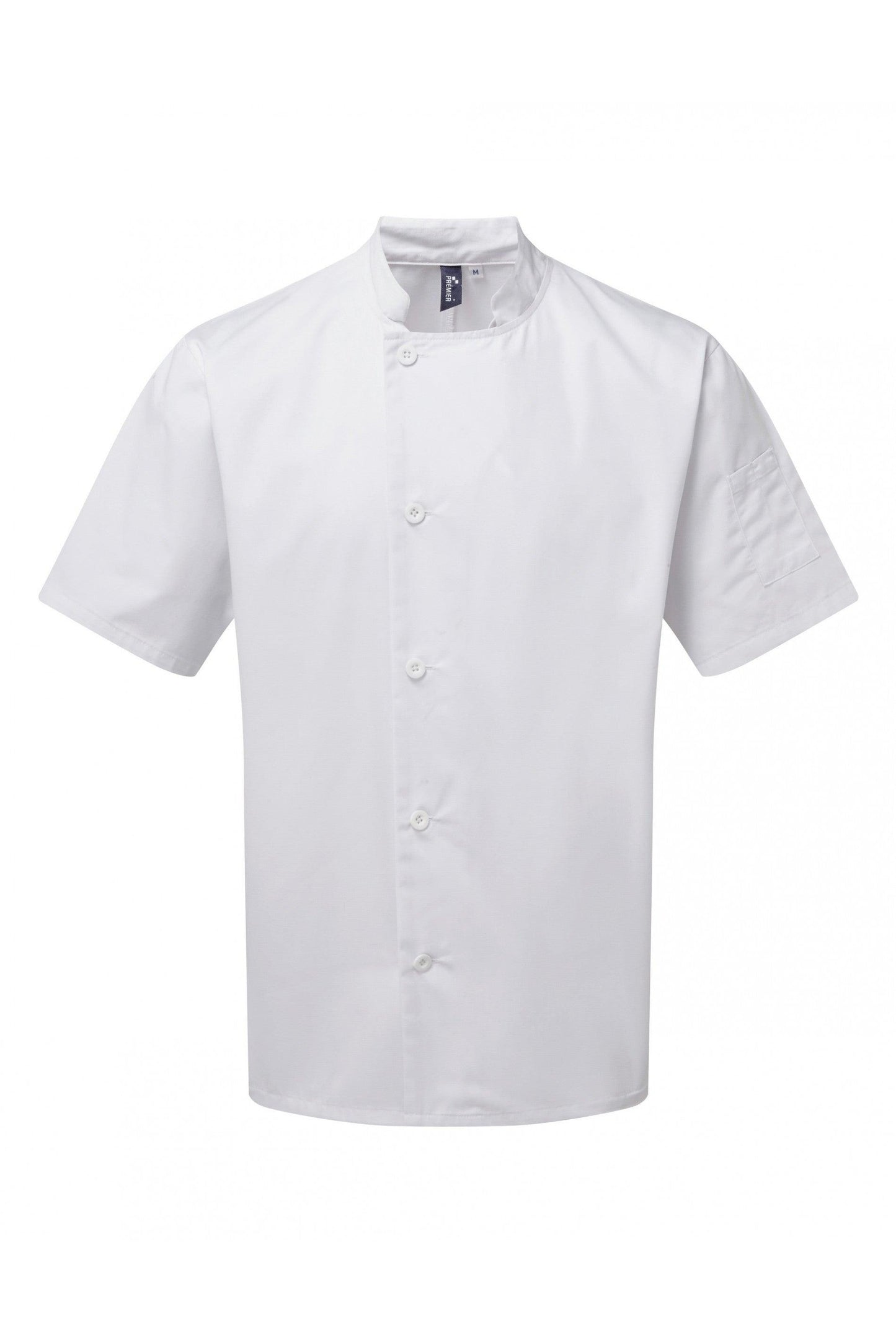 PR900 - Veste chef cuisinier manches courtes "Essential" - Ak. Custom Clothting Solutions