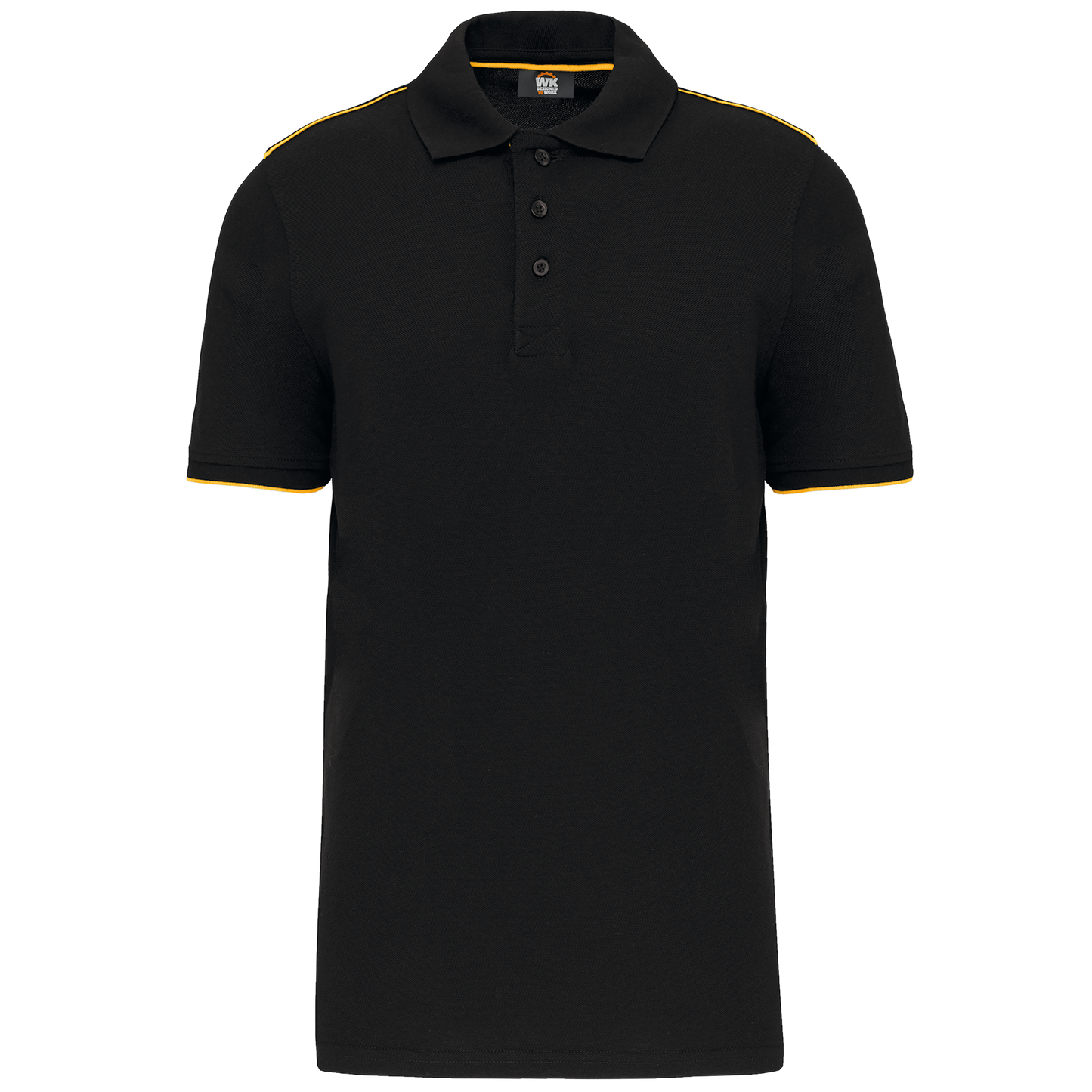 WK270 - Polo Day To Day contrasté manches courtes homme