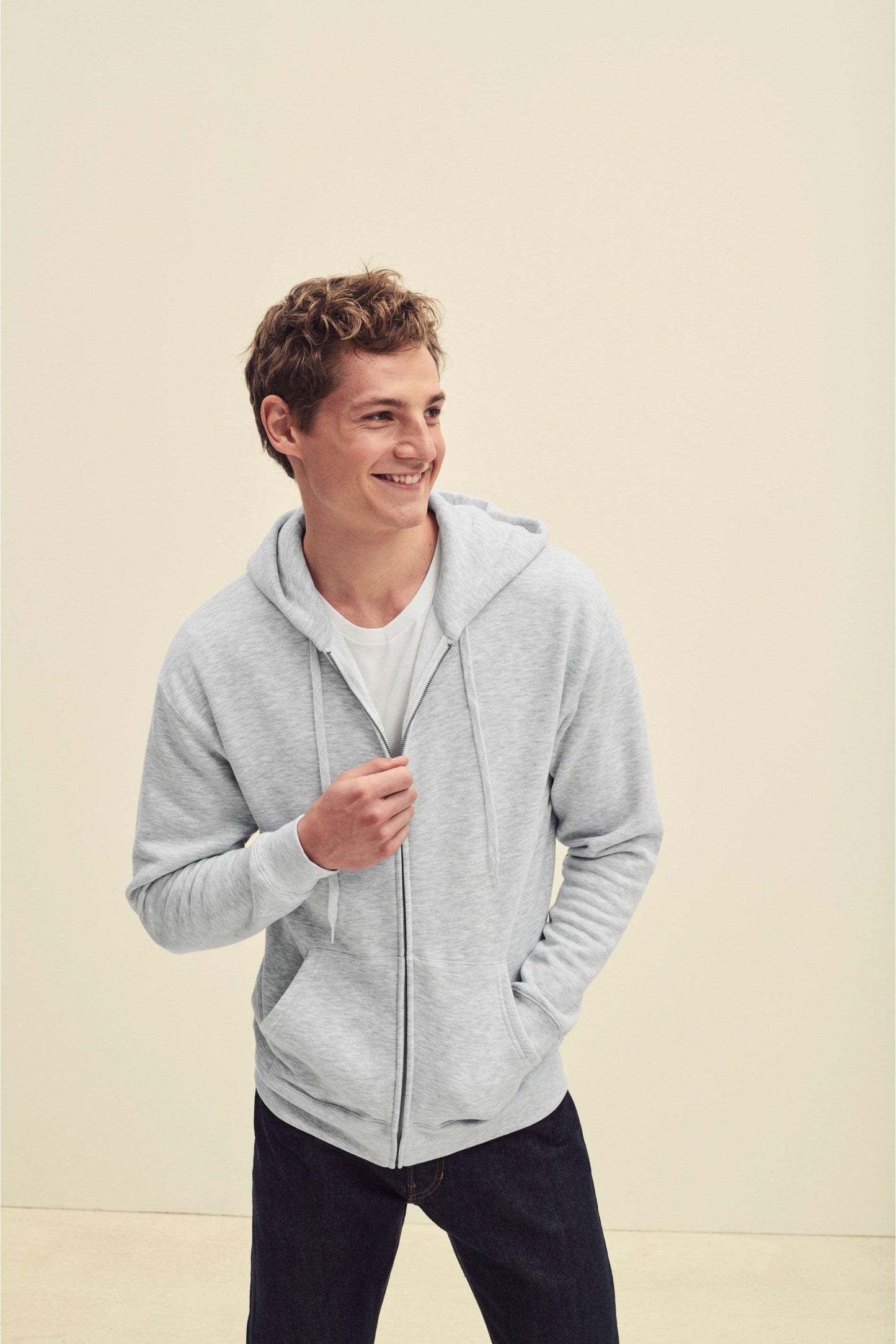 SC361C - Sweat-shirt homme zippé capuche Premium - Ak. Custom Clothting Solutions