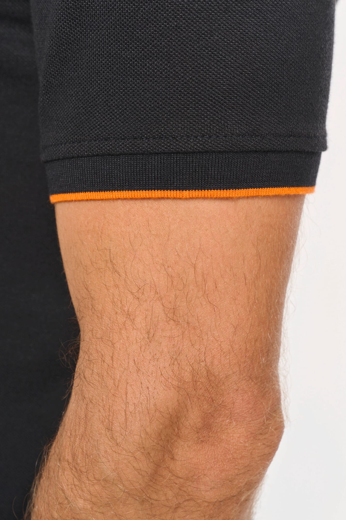 WK270 - Polo Day To Day contrasté manches courtes homme