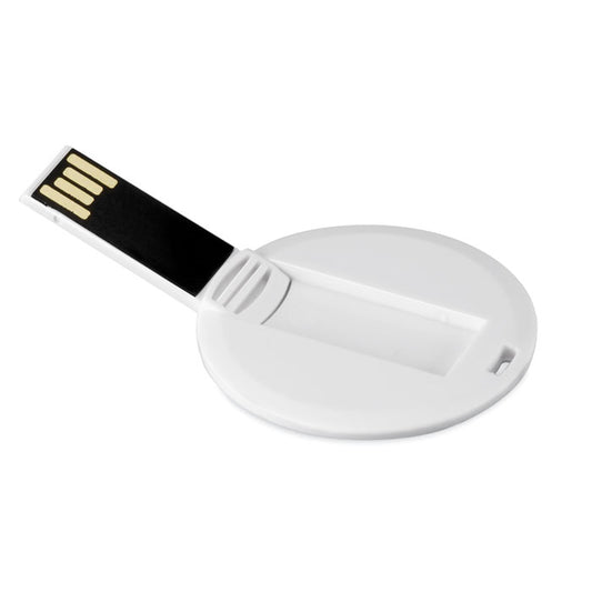 MO1092 - Clé USB ronde et plate en plastique
