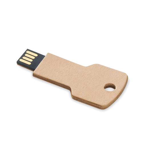 MO1120i - Clé USB en papier en forme de clé