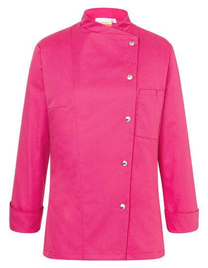 KY070 - Veste femme cheffe cuisinier manches longues Larissa - Ak. Custom Clothting Solutions