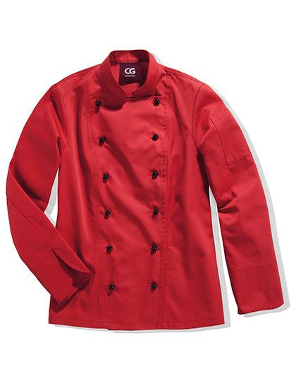 CGW9071 - Veste femme cheffe cuisinier manches longues Rimini - Ak. Custom Clothting Solutions