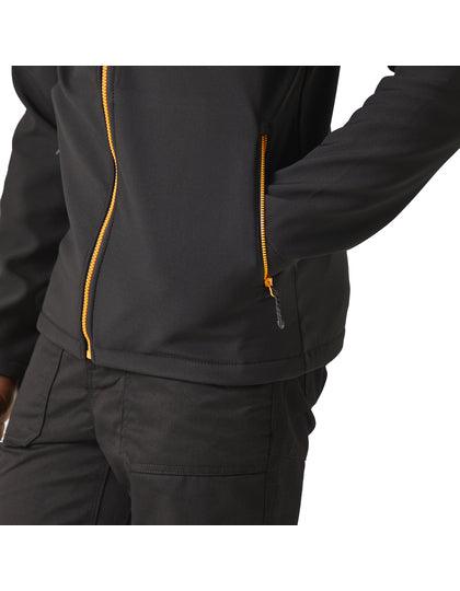 RG705 - Veste Softshell contrastée Navigate 2 couches à capuche - Ak. Custom Clothting Solutions