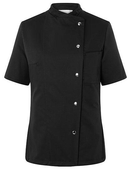 KY071 - Veste femme cheffe cuisinier manches courtes Greta - Ak. Custom Clothting Solutions