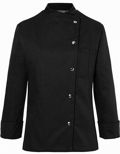 KY070 - Veste femme cheffe cuisinier manches longues Larissa - Ak. Custom Clothting Solutions