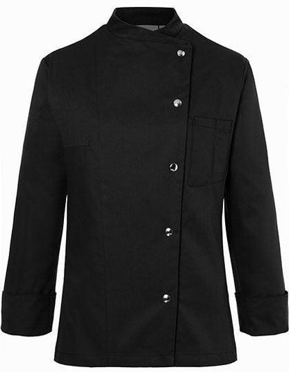 KY070 - Veste femme cheffe cuisinier manches longues Larissa - Ak. Custom Clothting Solutions