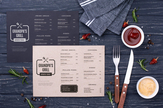 Set de table en papier personnalisé - Ak. Custom Clothting Solutions