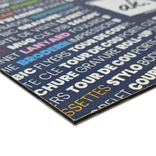 Panneaux Aluminium Brossé 70X100cm Épaisseur 3mm Recto