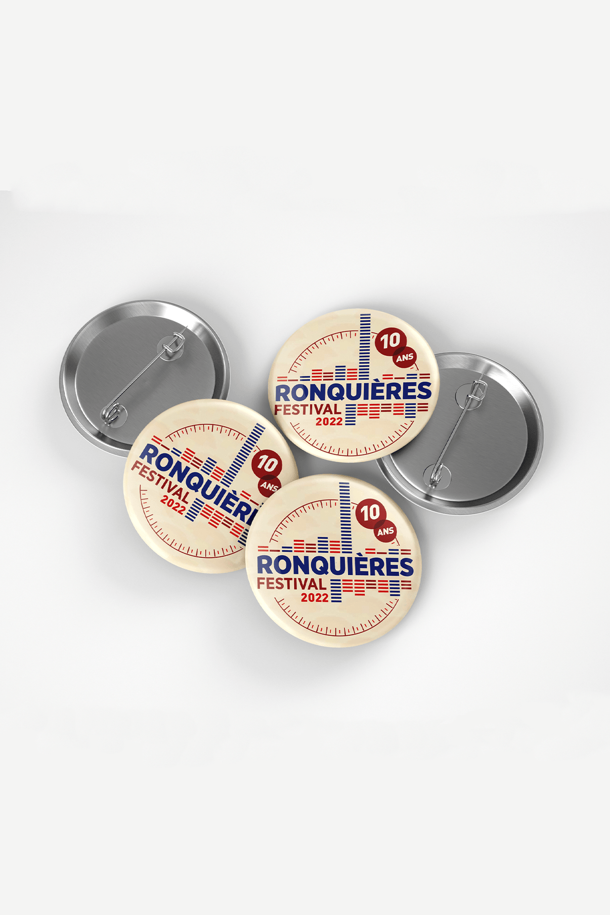 Badge rond 100mm finition mate