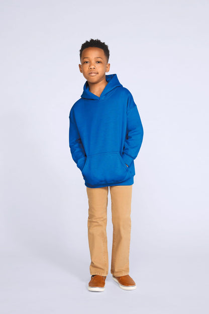 GI18500B - Sweat-shirt enfant capuche Heavy Blend™ - Ak. Custom Clothting Solutions