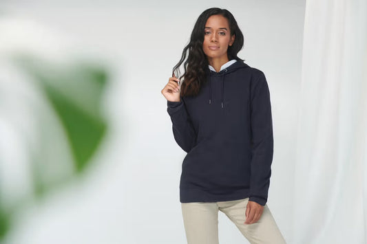 W841 - Sweat à capuche unisexe sans poche bio