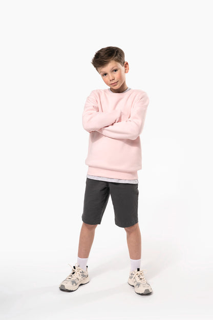 K4026 - Sweat-shirt écoresponsable col rond enfant