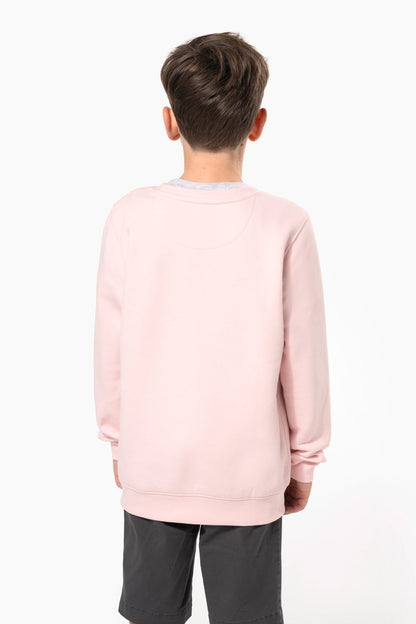 K4026 - Sweat-shirt écoresponsable col rond enfant