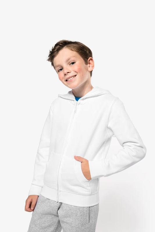 K455 - Sweat-shirt capuche zippé enfant