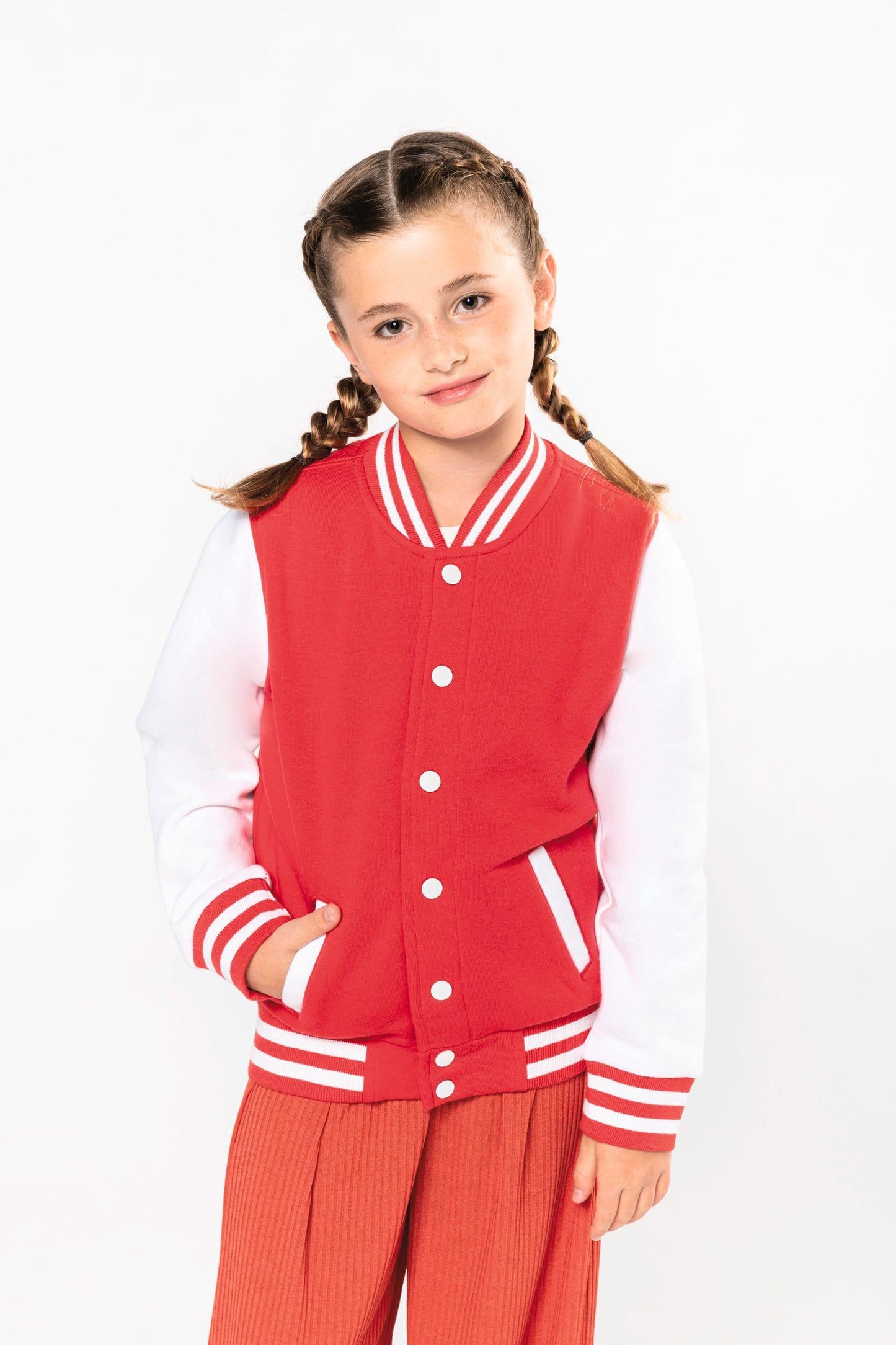 K498 - Blouson molleton teddy enfant - Ak. Custom Clothting Solutions