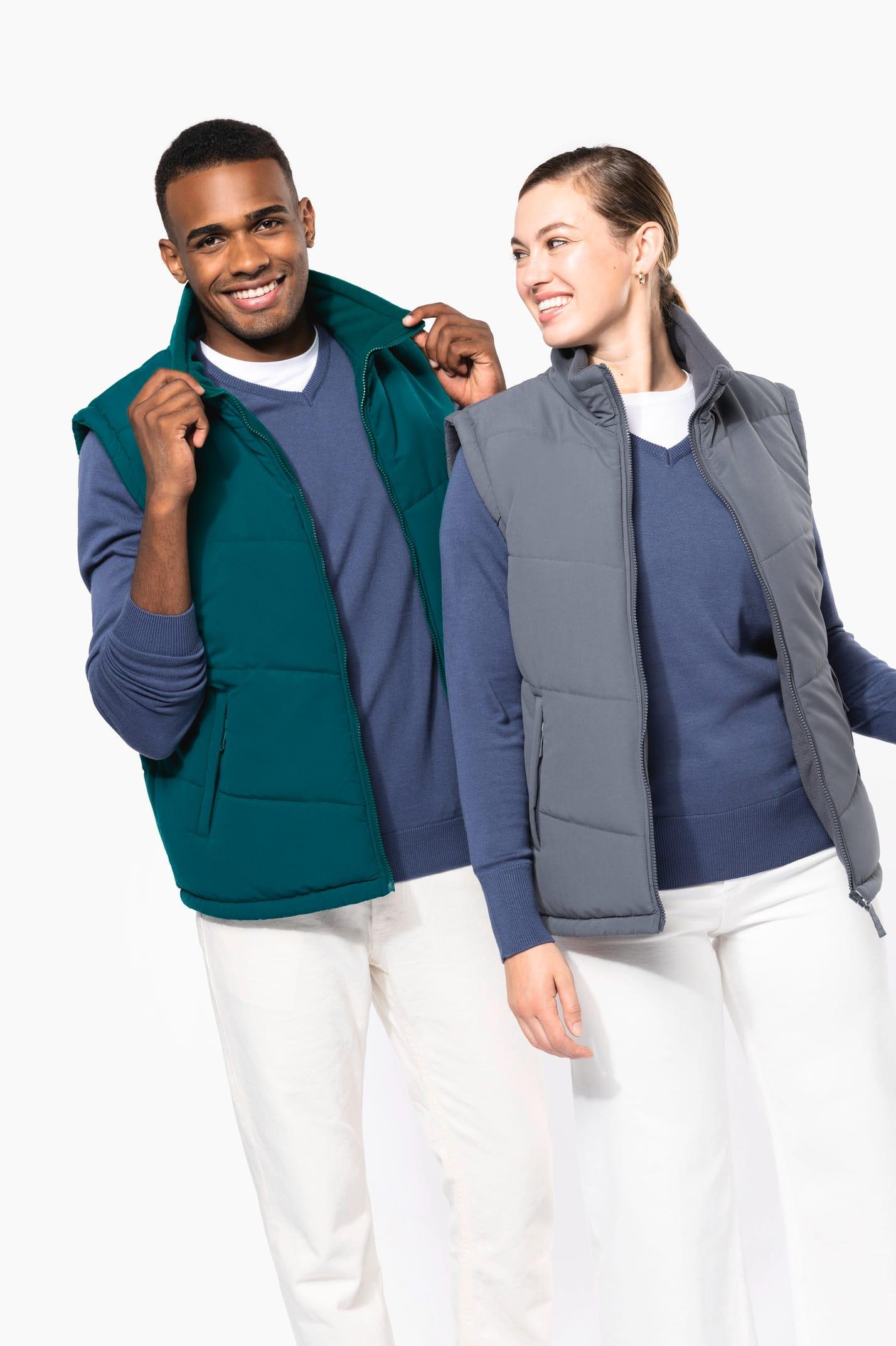 K6118 - Bodywarmer doublé polaire unisexe - Ak. Custom Clothting Solutions