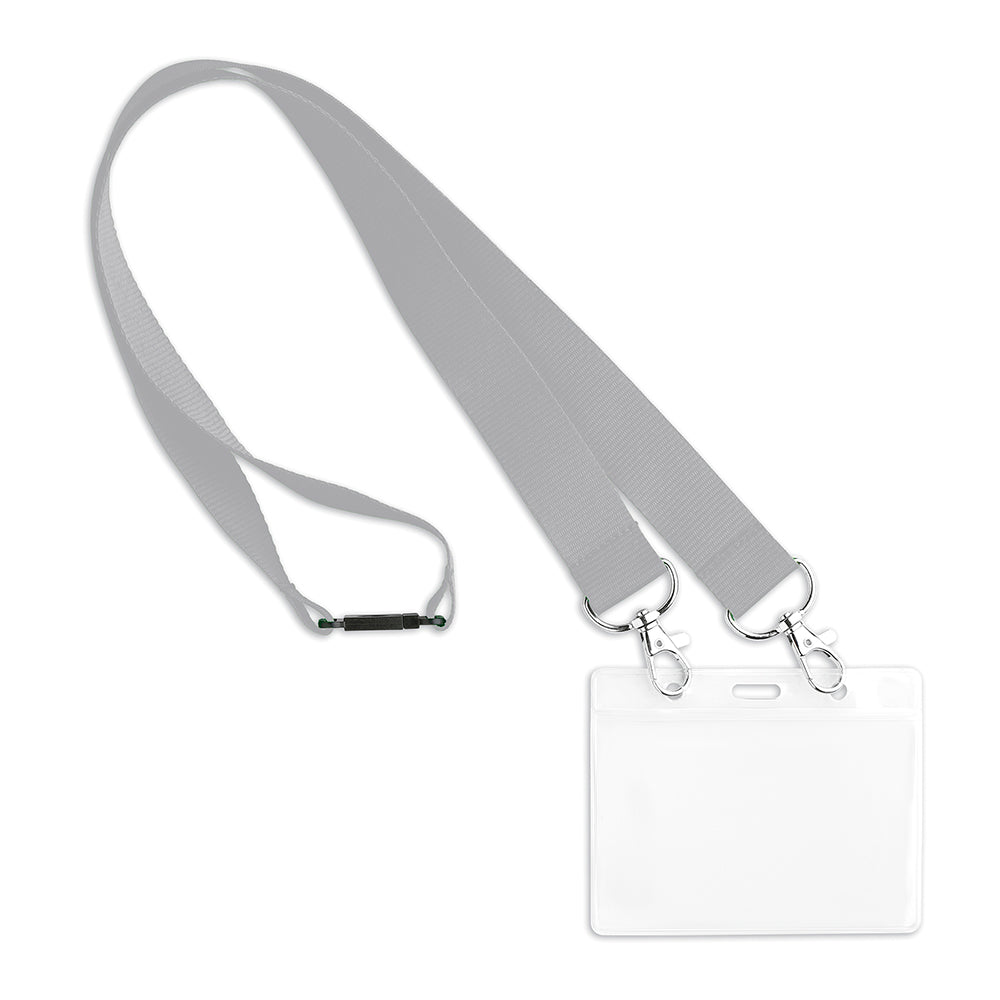 Double Lanyard en polyester en sérigraphie