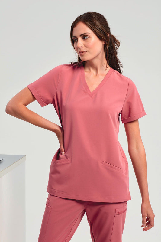 NN310 - Tunique stretch manches courtes femme - Ak. Custom Clothting Solutions