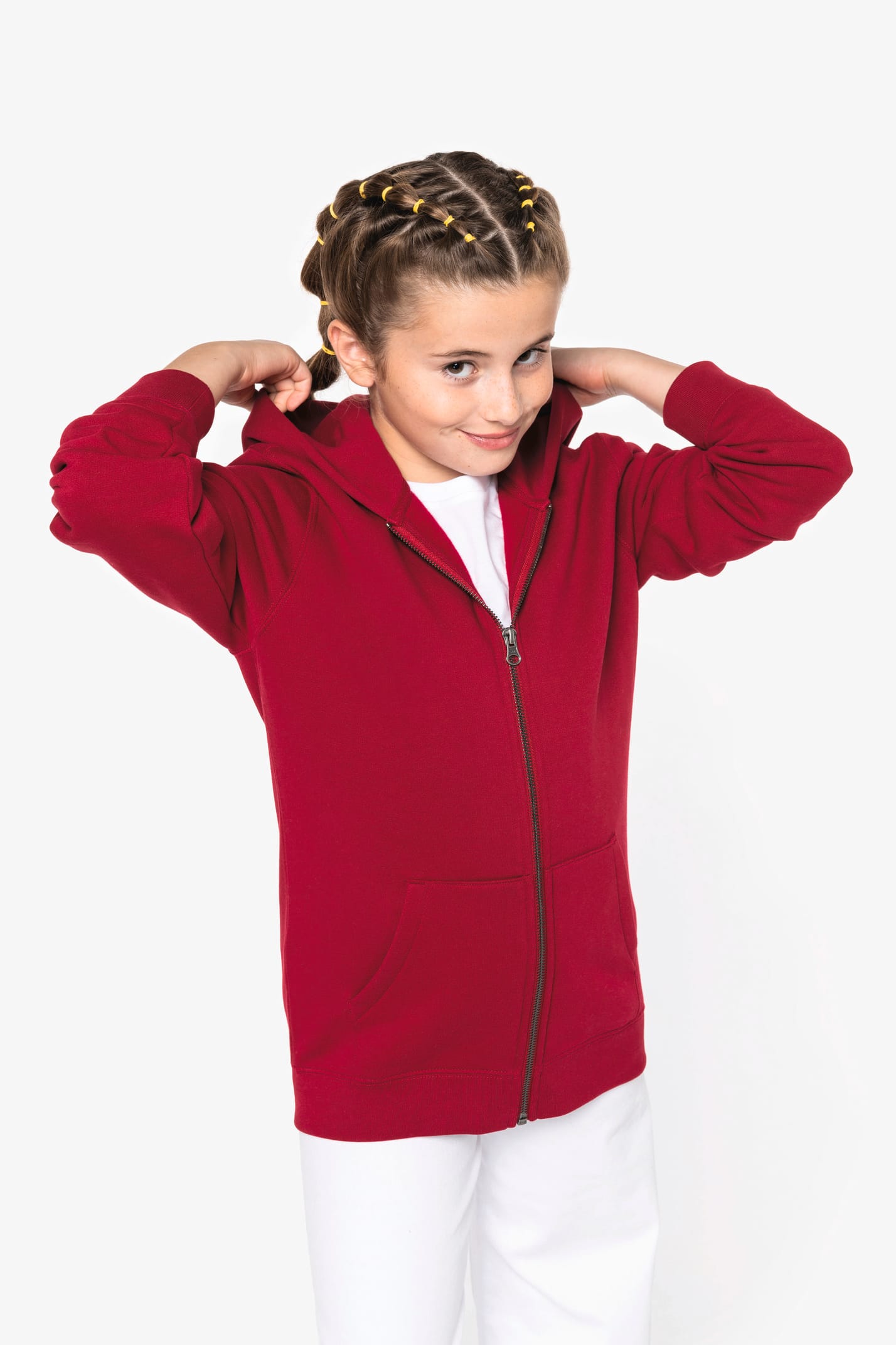 NS405 - Sweat-shirt écoresponsable zippé à capuche enfant