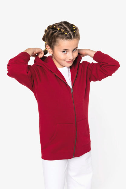 NS405 - Sweat-shirt écoresponsable zippé à capuche enfant